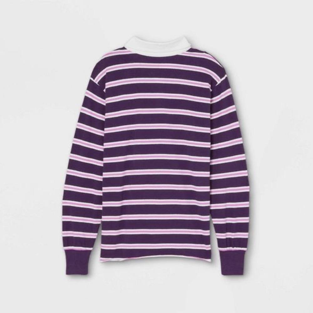 Wild Fable Long Sleeve Oversized Rugby Polo T-Shirt - Picture 3 of 7